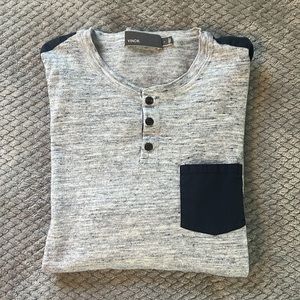 Vince Henley - Gray and Blue - Large